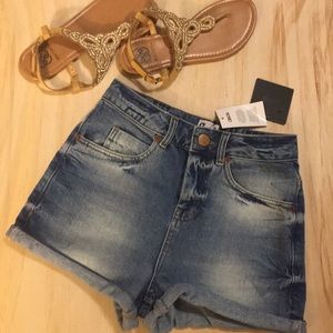 NWT Asos high waisted denim shorts